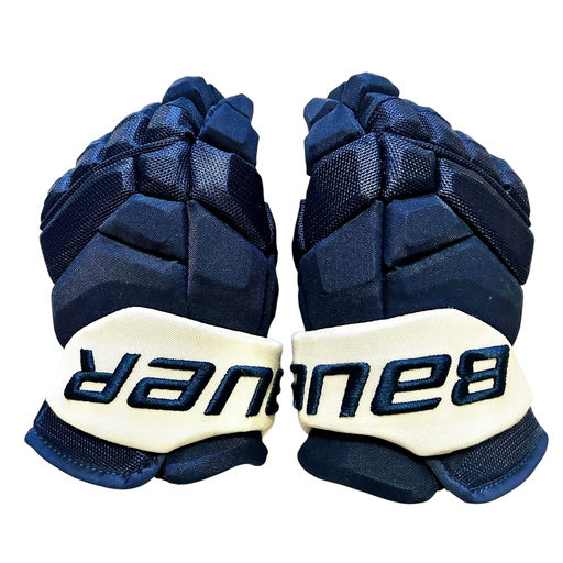 2021-22 William Nylander Toronto Maple Leafs Set 2 Heritage Classic Game-Worn Gloves